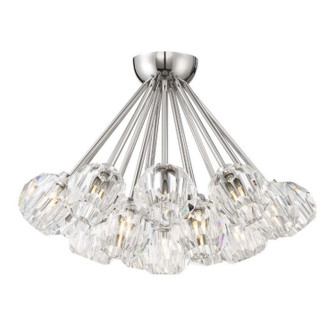 Parisian 18 Light Flush Mount in Polished Nickel (360|FM6004818PN)
