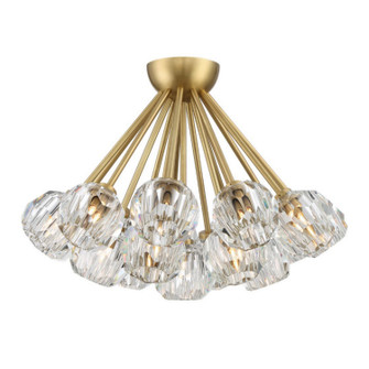 Parisian 18 Light Flush Mount in Aged Brass (360|FM6004718AGB)