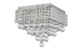 Palatial Four Light Flush Mount in Chrome (360|FM600164CH)