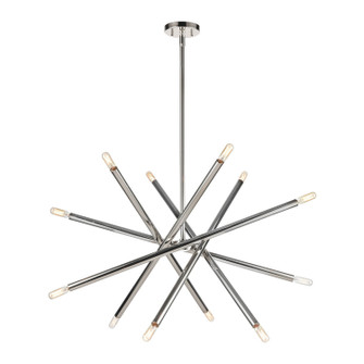 Mandelorian 12 Light Chandelier in Polished Nickel (360|CD1039112PN)