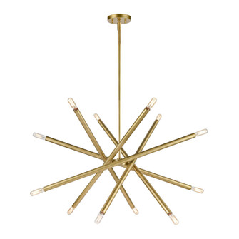 Mandelorian 12 Light Chandelier in Aged Brass (360|CD1039012AGB)