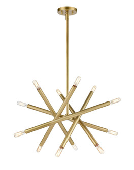 Mandelorian 12 Light Chandelier in Aged Brass (360|CD1038812AGB)