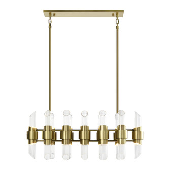 Pillar 24 Light Chandelier in Aged Brass (360|CD1036724AGB)