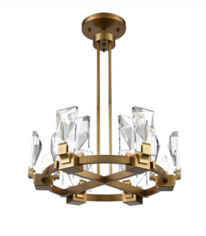 Horizon Six Light Chandelier in Aged Brass (360|CD103536AGB)