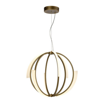 Moonlight LED Chandelier in Aged Brass (360|CD10350LEDAGB)