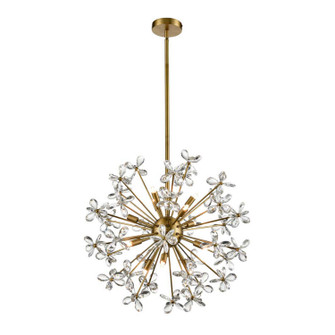 Adelle Eight Light Chandelier in Aged Brass (360|CD103368AGB)