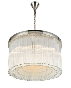 Lumineer 15 Light Chandelier in Polished Nickel (360|CD1032715PN)