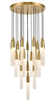 Fusion 19 Light Chandelier in Aged Brass (360|CD1032019AGB)