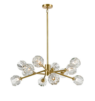 Parisian 12 Light Chandelier in Aged Brass (360|CD1030912AGB)