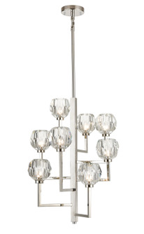 Parisian Eight Light Chandelier in Polished Nickel (360|CD103068PN)