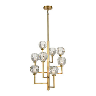 Parisian Eight Light Chandelier in Aged Brass (360|CD103058AGB)