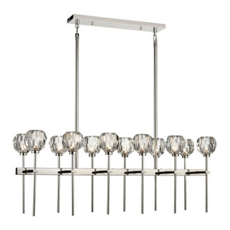Parisian 12 Light Chandelier in Polished Nickel (360|CD1030412PN)