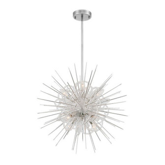 Flare Eight Light Chandelier in Polished Nickel (360|CD102678PN)