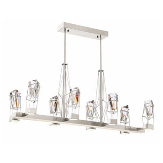 Gem LED Chandelier in Satin Nickel (360|CD10255LEDSN)