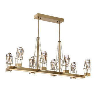 Gem LED Chandelier in Aged Brass (360|CD10254LEDAGB)
