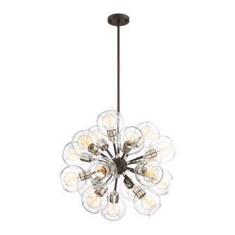 Pierre 18 Light Chandelier in Polished Nickel (360|CD1022518PNMBK)