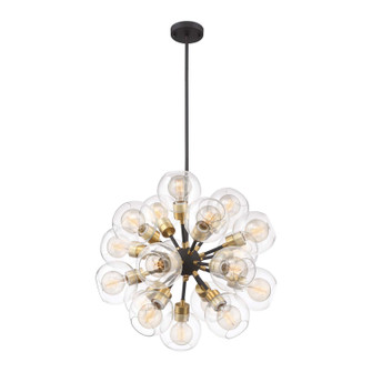 Pierre 18 Light Chandelier in Polished Brass (360|CD1019818PBMBK)