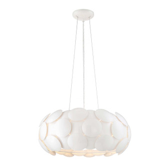 Crown Seven Light Chandelier in Gloss White (360|CD101897GWH)