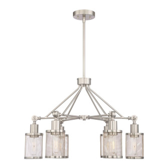 Geminus Six Light Chandelier in Brushed Nickel (360|CD101826BN)