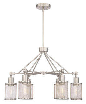 Geminus Six Light Chandelier in Brushed Nickel (360|CD101826BN)