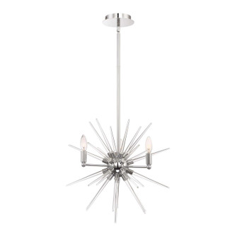 Pulsar Four Light Chandelier in Chrome (360|CD101784CH)