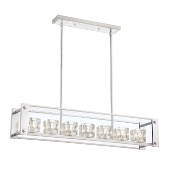 Cavern Seven Light Chandelier in Silver Leaf (360|CD101517SL)