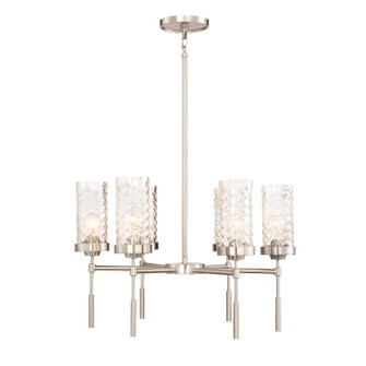 Triticus Six Light Chandelier in Brushed Nickel (360|CD101176BN)