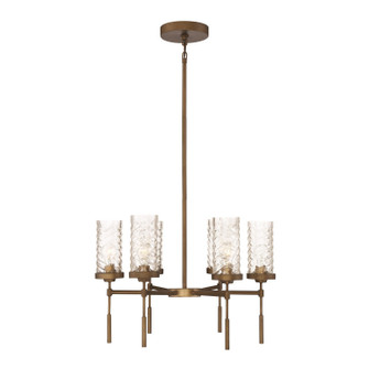 Triticus Six Light Chandelier in Antique Brass (360|CD101166AB)