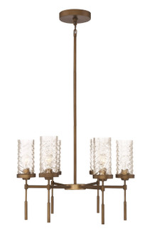 Triticus Six Light Chandelier in Antique Brass (360|CD101166AB)