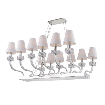 Abigail 12 Light Chandelier in Chrome (360|CD1009512CH)