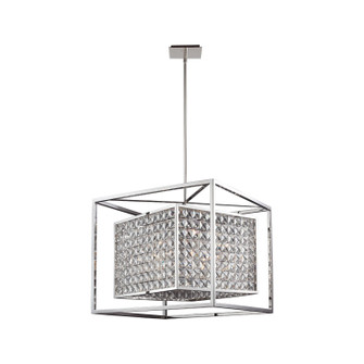 Struttura Eight Light Chandelier in Stainless Steel (360|CD100778SS)