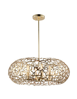 Helios Eight Light Chandelier in Matte Gold (360|CD100308SG)