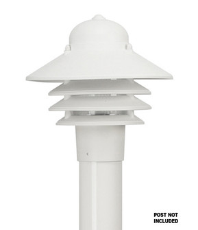 LED Nautical One Light Post Mount in White (301|S75TCLR12WWH)