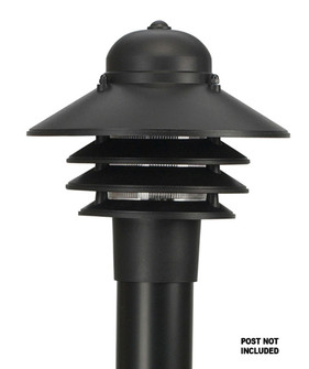 Nautical One Light  Post Mount in Black (301|S75TCBK)