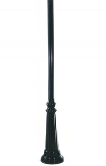 Residential Posts 8` Surface Post w/Decorative Base in Black (301|C8P2BK)