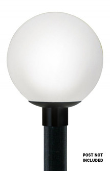 Globe & Acorns One Light Post Mount in Black (301|8002)