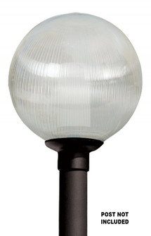 Globe & Acorns One Light Post Mount in Black (301|8001)