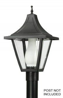 LED Vanguard One Light Post Mount in Black (301|612LR12W)