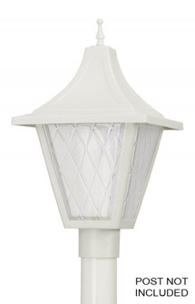 Vanguard One Light Post Mount in White (301|609)