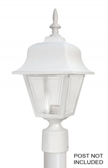 Ashland One Light Post Mount in White (301|260TCWH)