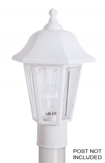 Brentwood One Light Post Mount in White (301|230TCWH)