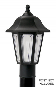 Brentwood One Light Post Mount in Black (301|230TCBK)