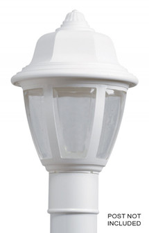Park Point One Light Post Mount in White (301|204TCWH)