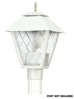 Colonial Hid One Light Post Mount in White (301|109F70H)