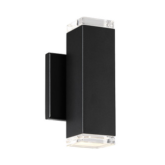 Block LED Wall Light in Black (34|WSW61808BK)