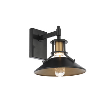 Sleepless LED Wall Light in Black/Aged Brass (34|WSW43011BKAB)