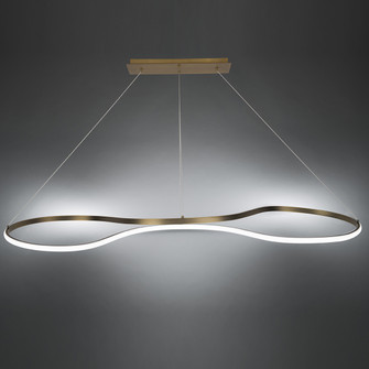 Marques LED Pendant in Aged Brass (34|PD83148AB)