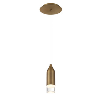 Action LED Pendant in Aged Brass (34|PD76908AB)