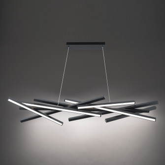 Parallax LED Chandelier in Black (34|PD73155BK)