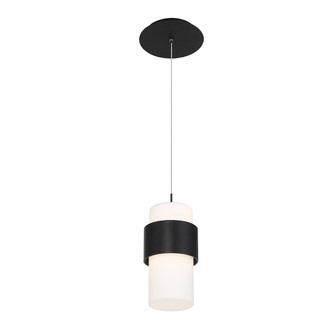 Banded LED Pendant in Black (34|PD68909BK)